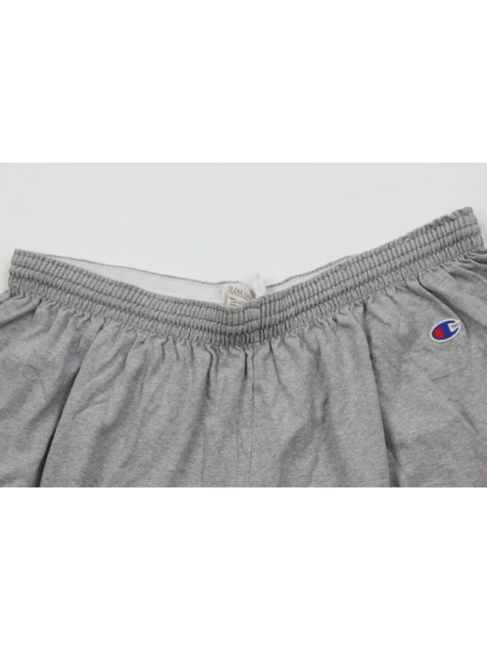 Vintage 90s Y2K Champion Mens 2XL Lourdes College Above Knee Shorts Heather Gray